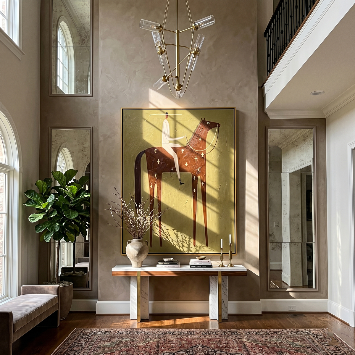Pale Rider Counts Crosses - Vintage Americana wall art image 1