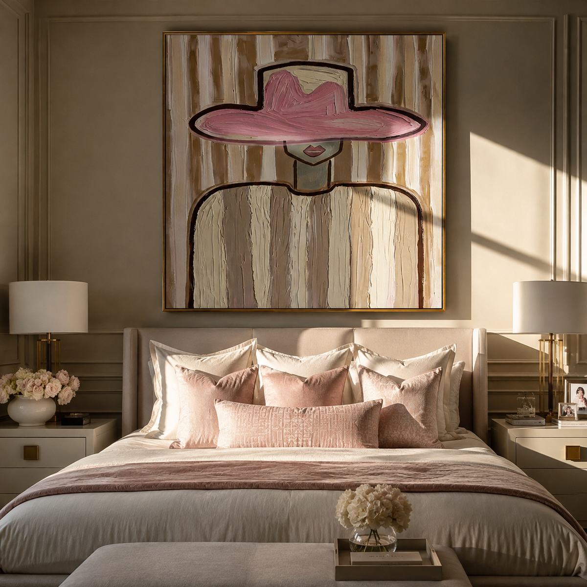 Pink Brim Holds Room - Vintage Americana wall art image 3