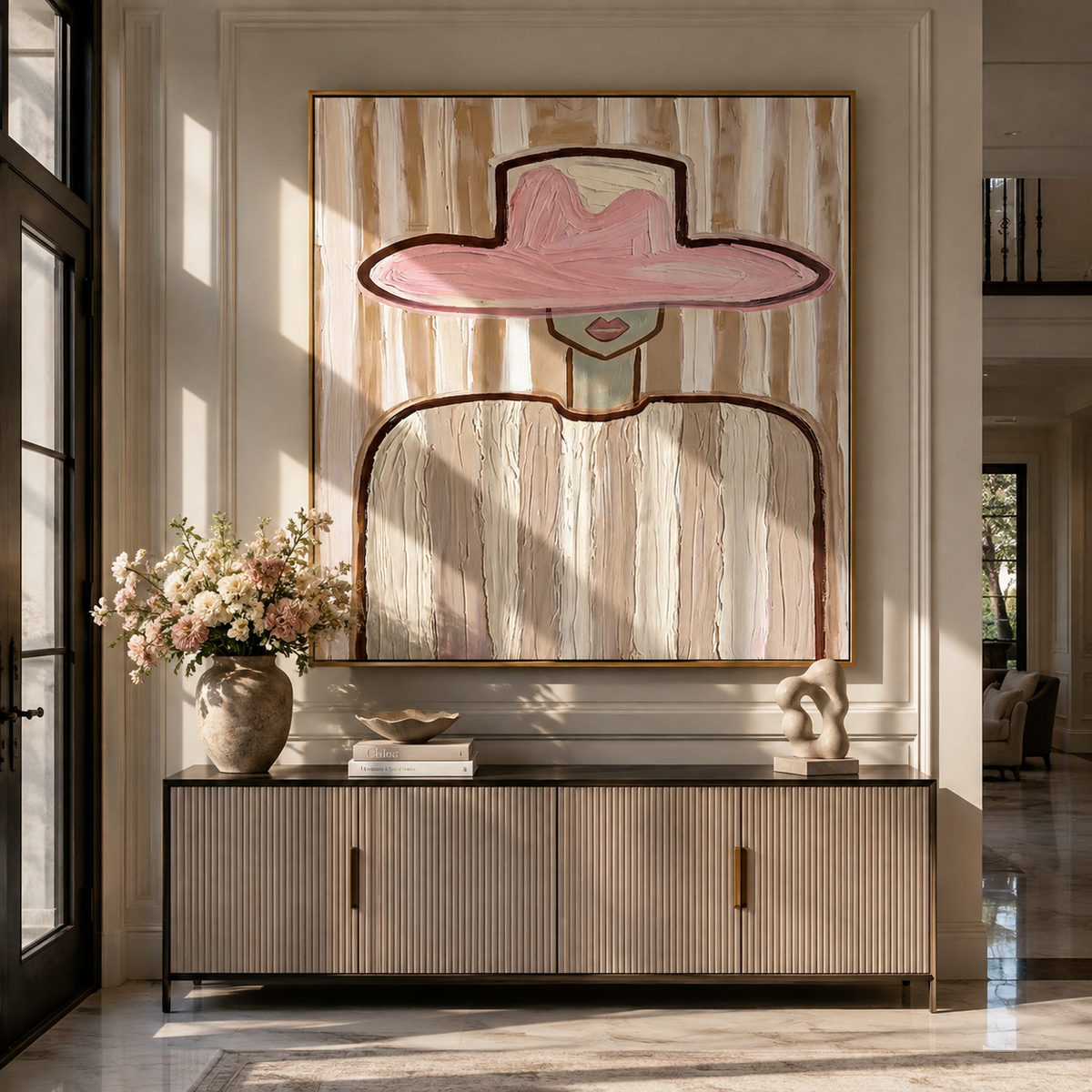 Pink Brim Holds Room - Vintage Americana wall art image 5