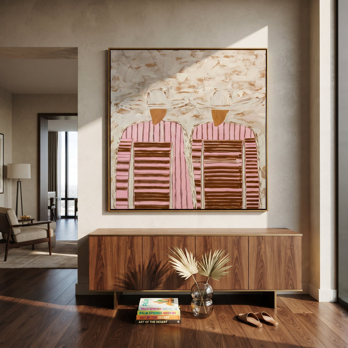 Pale Hats Hide Stripes - Vintage Americana wall art image 5