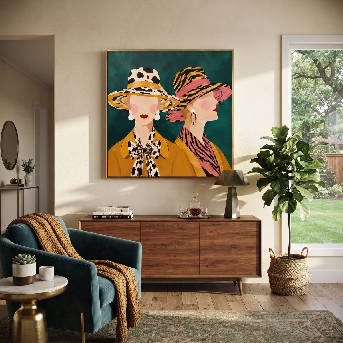 Wild Brims Face Forward - Vintage Americana wall art image 5