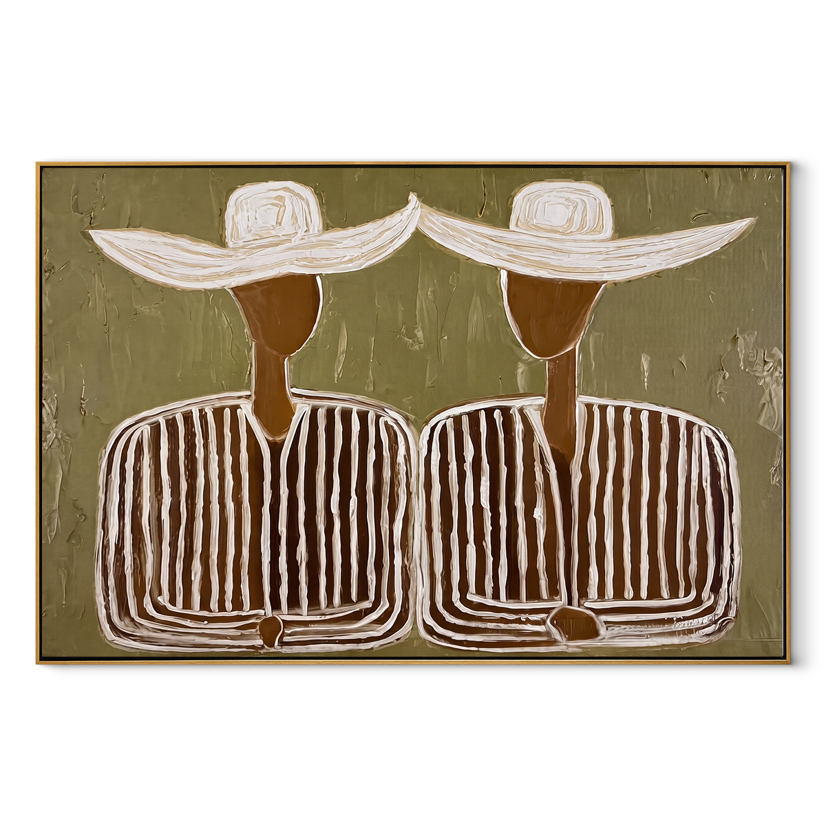 Wide Hats Join Silence - Vintage Americana wall art image 2