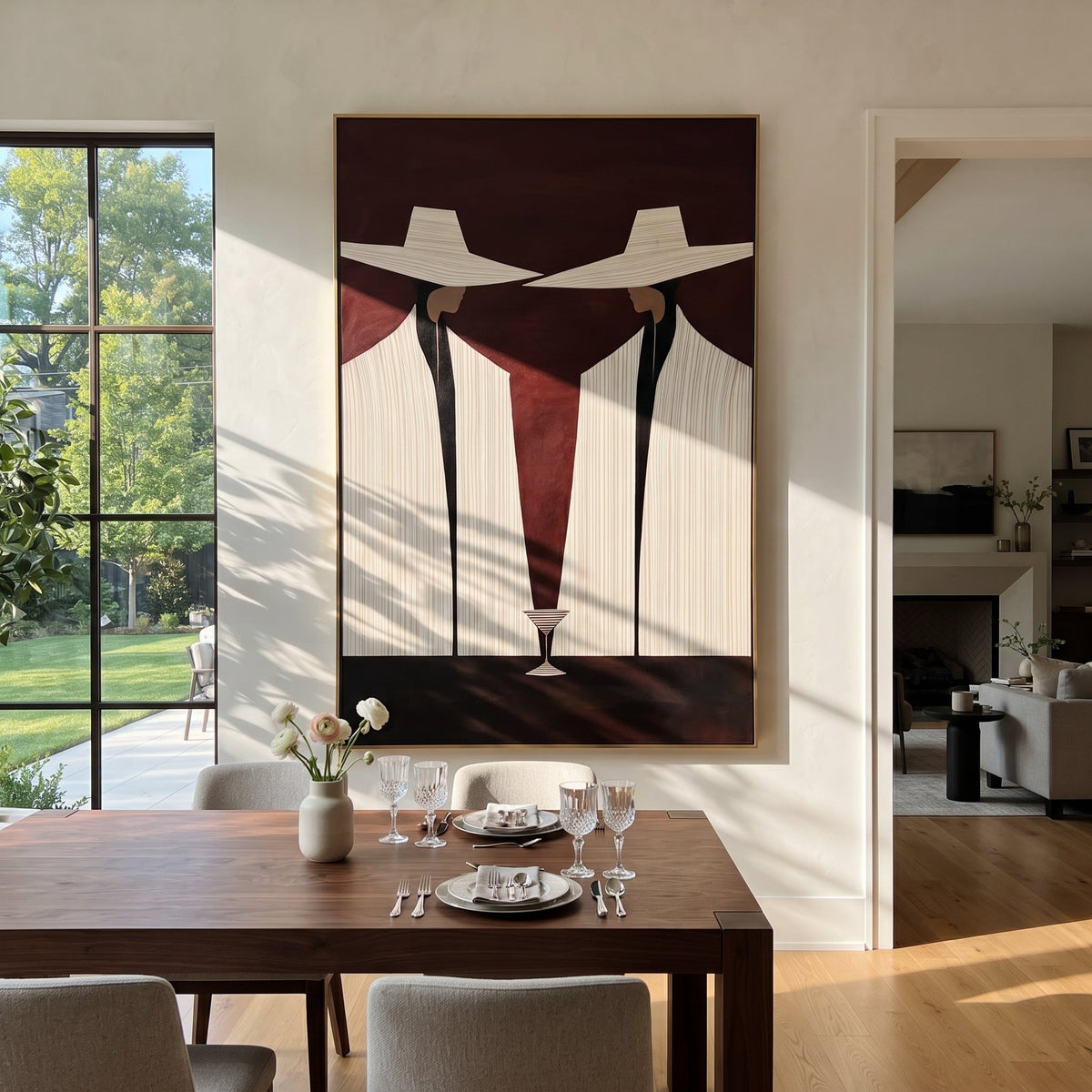 Martini Stands Between Ivory - Vintage Americana wall art image 1