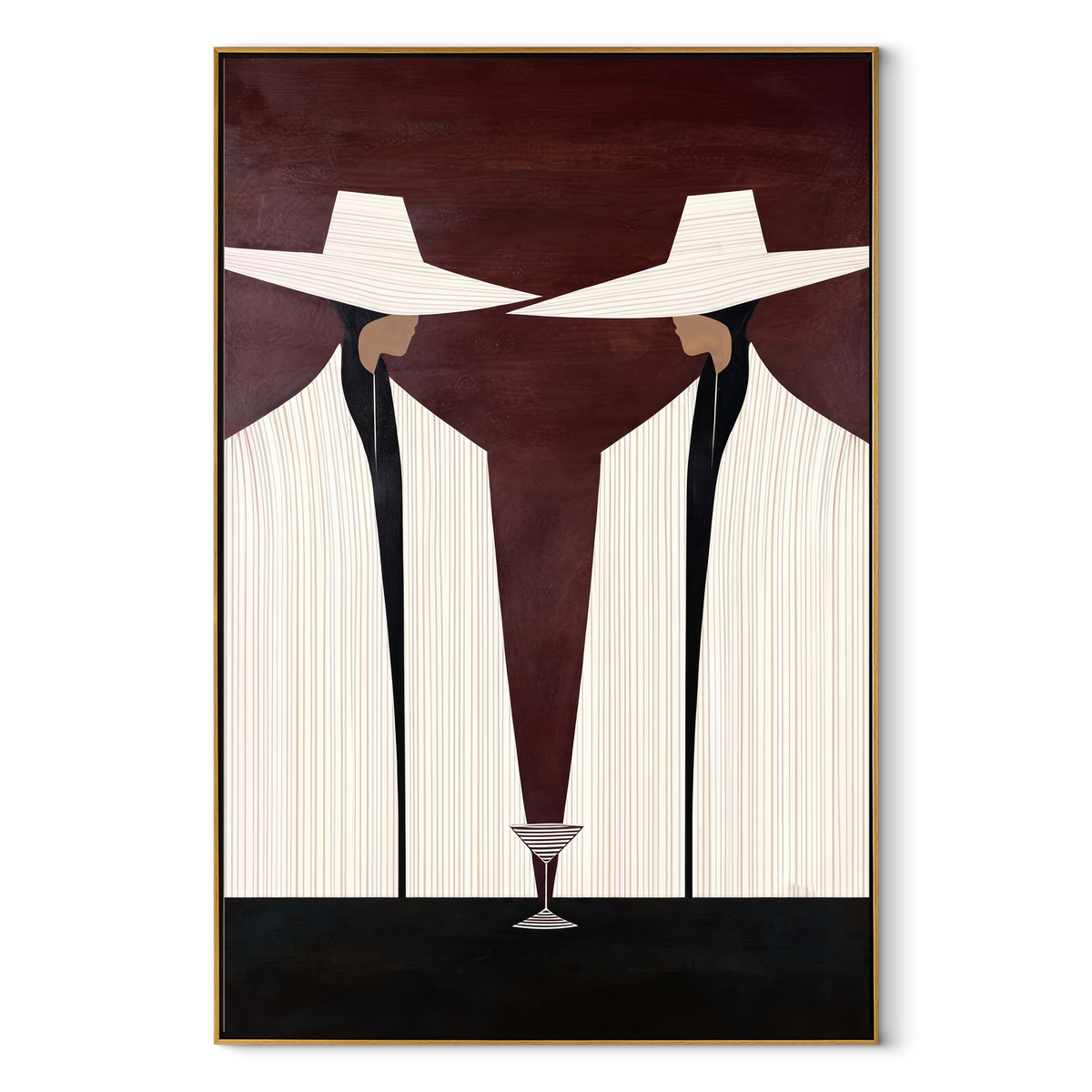 Martini Stands Between Ivory - Vintage Americana wall art image 2