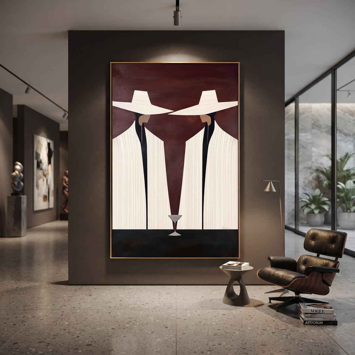 Martini Stands Between Ivory - Vintage Americana wall art image 6