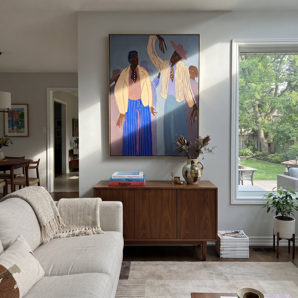 Four Figures Raise Rhythm - Vintage Americana wall art image 6