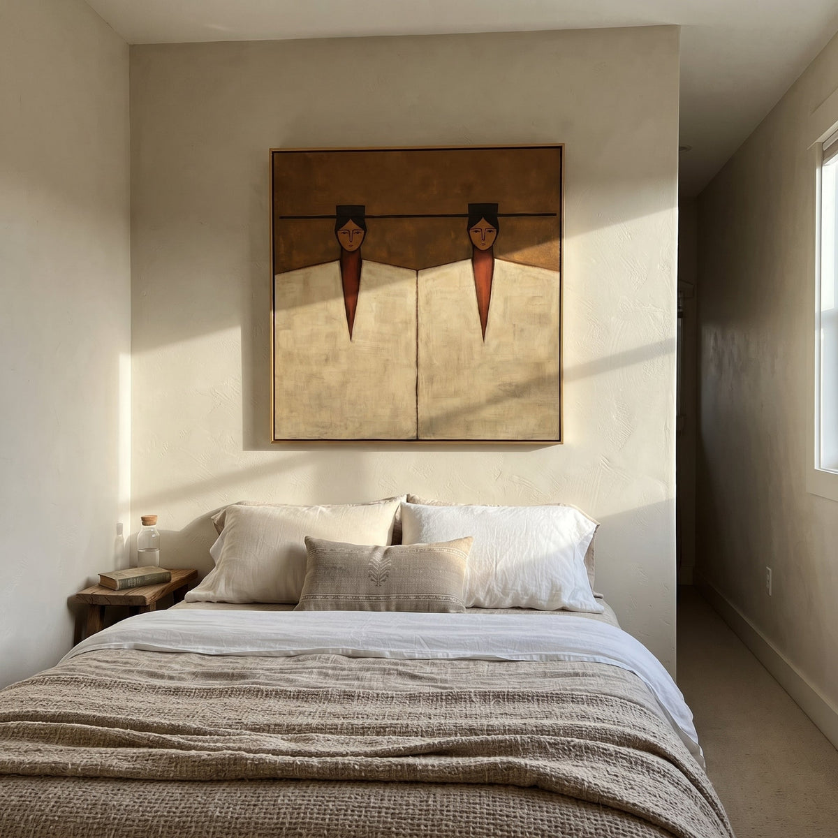 Geometry Keeps Twin Counsel - Vintage Americana wall art image 4