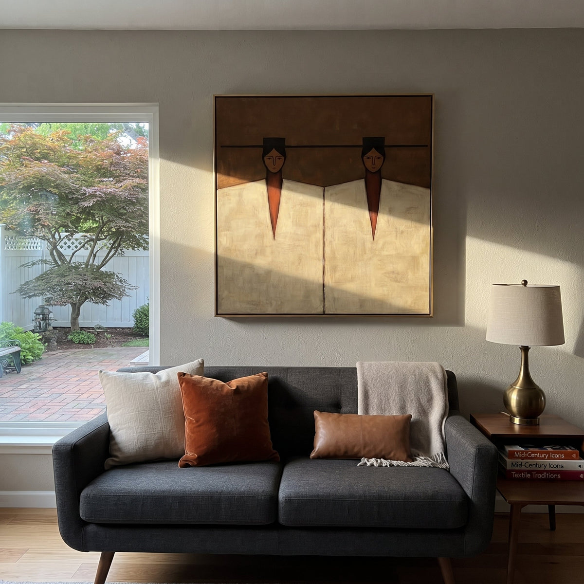 Geometry Keeps Twin Counsel - Vintage Americana wall art image 6