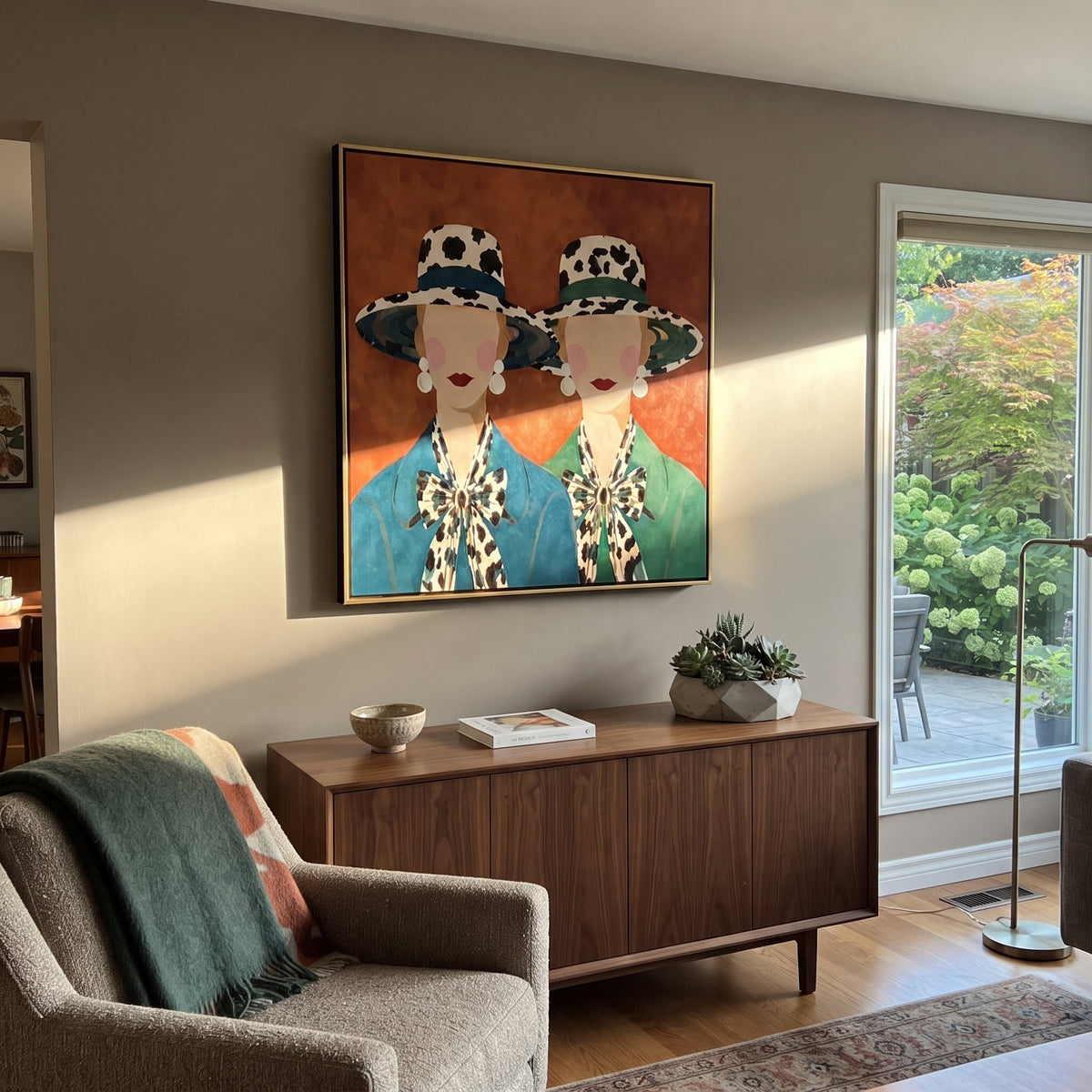 Spotted Brims Meet Terra - Vintage Americana wall art image 1