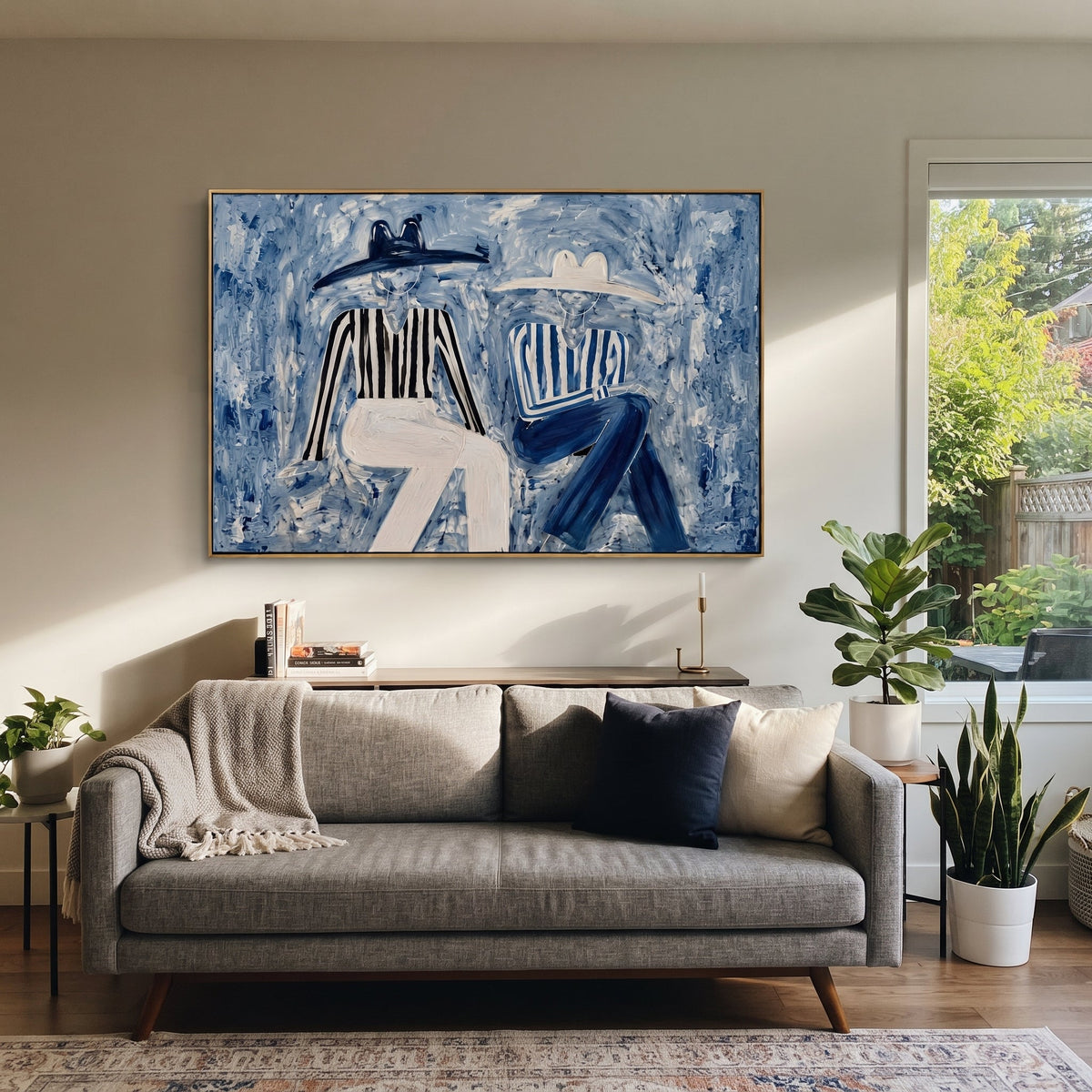 Blue Coats Cross Stillness - Vintage Americana wall art image 6