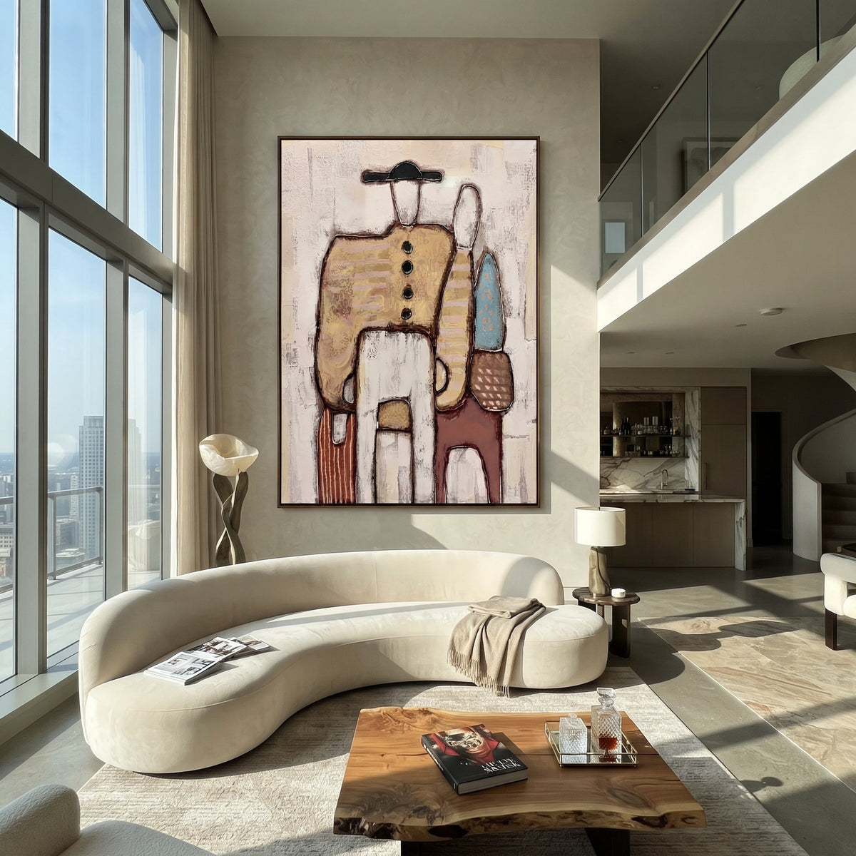Bags Wait Beside Figures - Vintage Americana wall art image 6