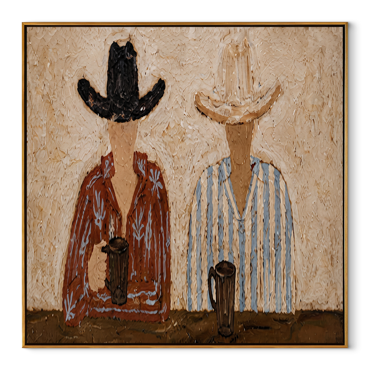 Two Cups Mark Earth - Vintage Americana wall art image 2