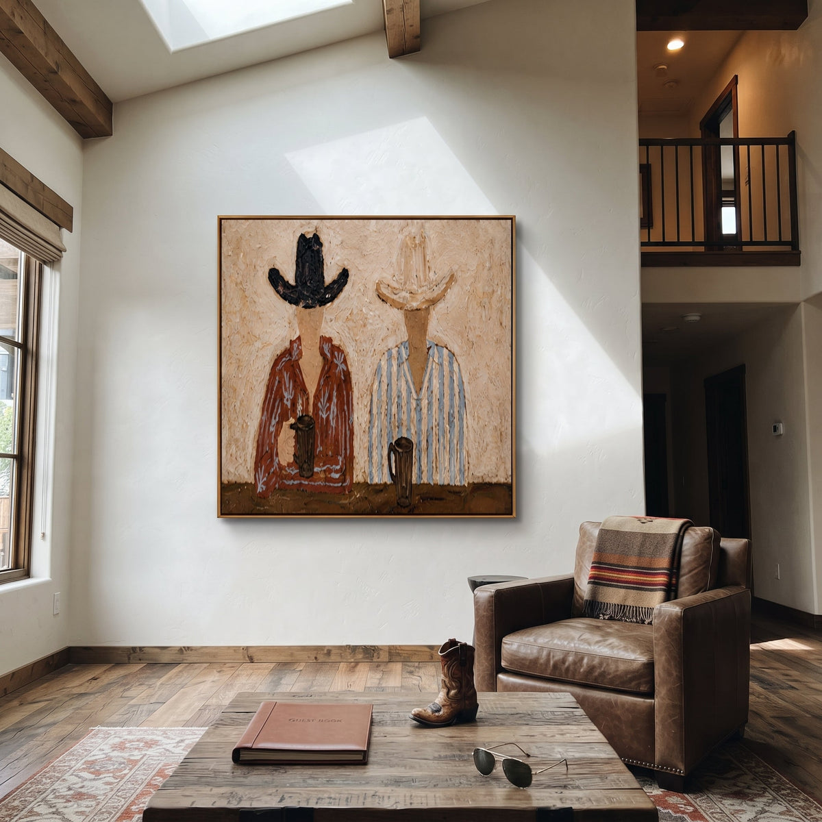 Two Cups Mark Earth - Vintage Americana wall art image 3
