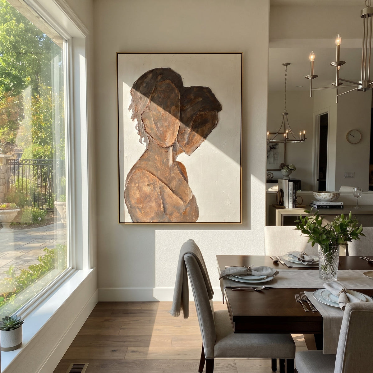 Two Profiles Share Bronze - Vintage Americana wall art image 3