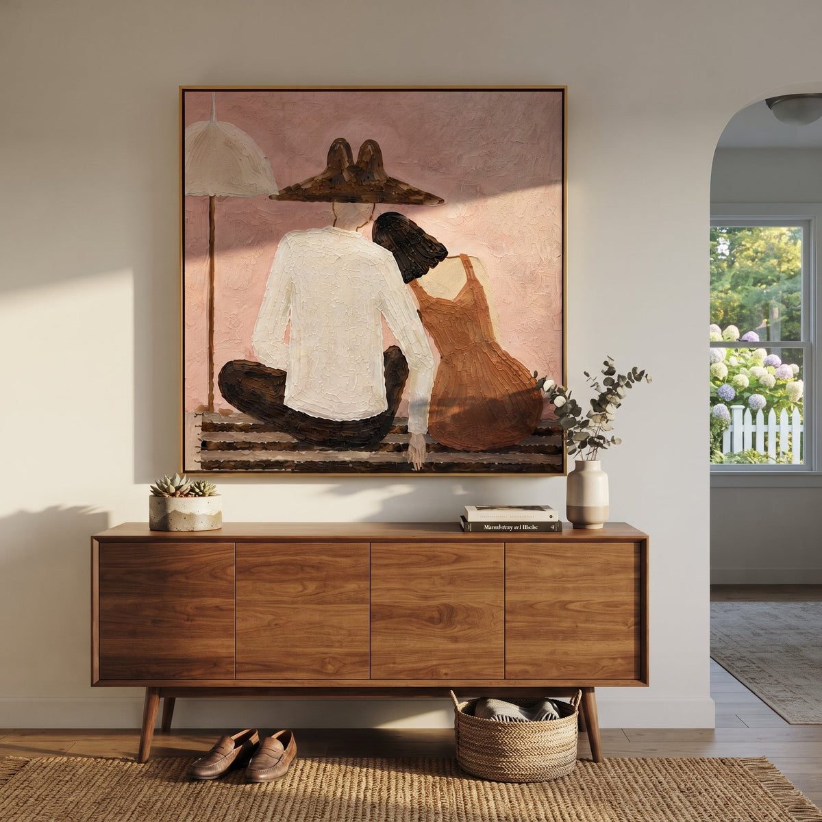 White Shirt Calms Blush - Vintage Americana wall art image 1