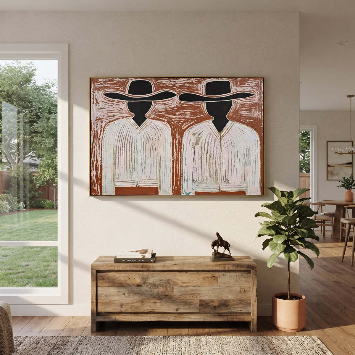 Black Faces Hold White - Vintage Americana wall art image 1