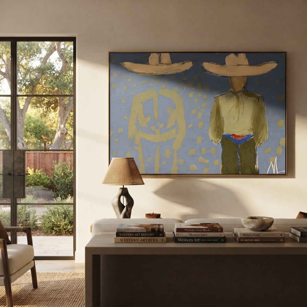 Olive Figure Keeps Echo - Vintage Americana wall art image 5