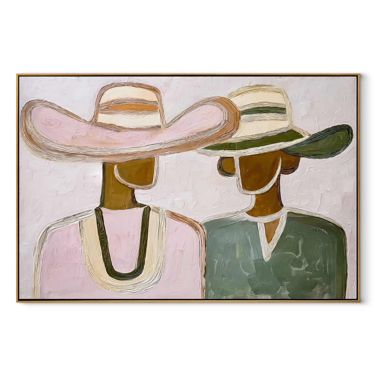 Pink Hat Meets Green - Vintage Americana wall art image 2