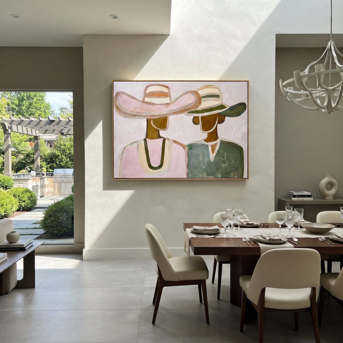 Pink Hat Meets Green - Vintage Americana wall art image 3