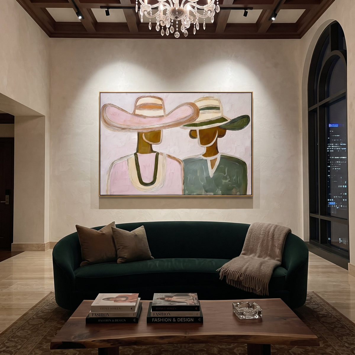 Pink Hat Meets Green - Vintage Americana wall art image 5