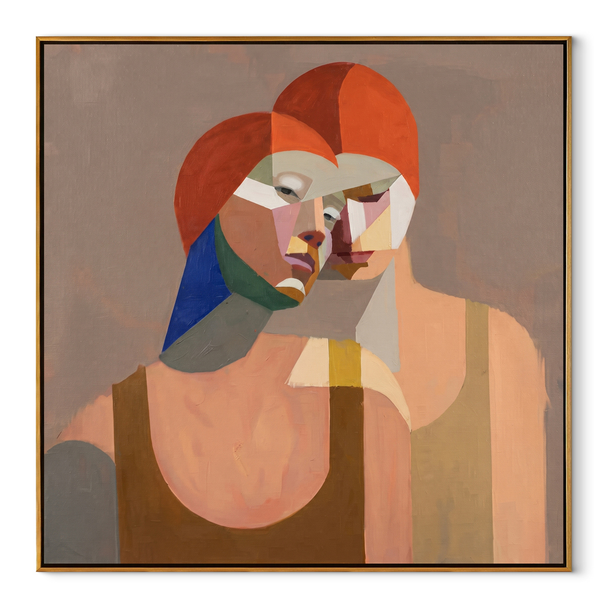 Red Hair Turns Inward - Vintage Americana wall art image 2
