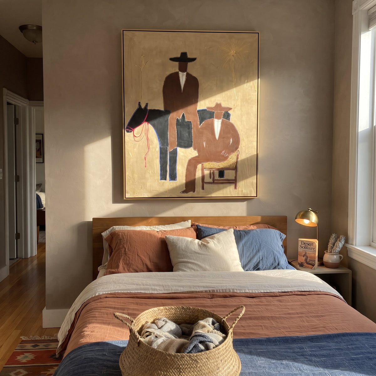 Two Cowboys Keep Watch - Vintage Americana wall art image 4