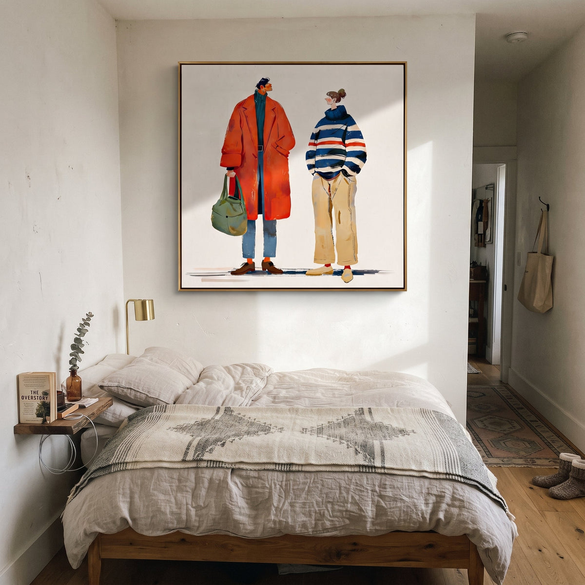 Red Coat Meets Stripes - Vintage Americana wall art image 3