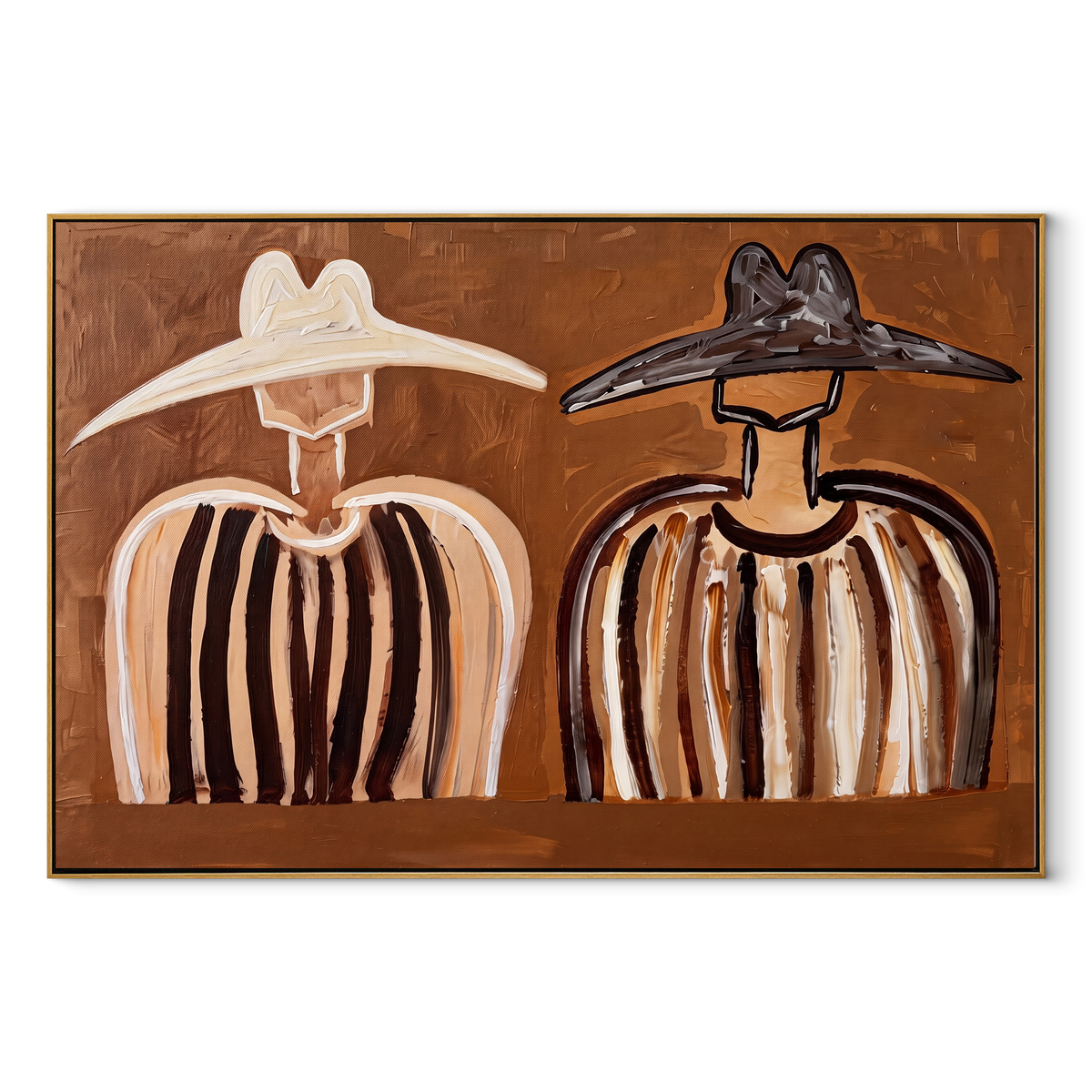 White Brim Meets Shadow - Vintage Americana wall art image 2