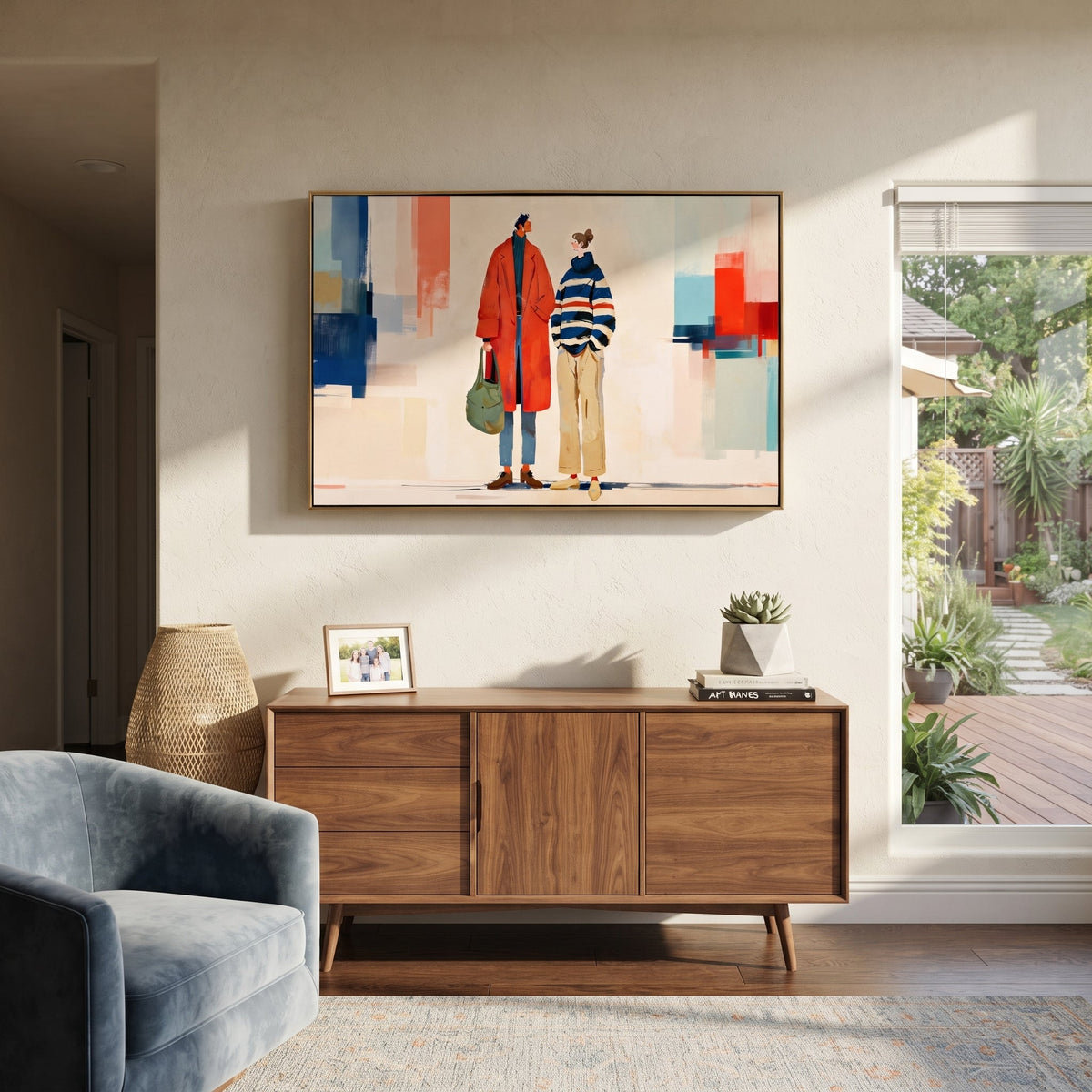 Red Coat Crosses City - Vintage Americana wall art image 6
