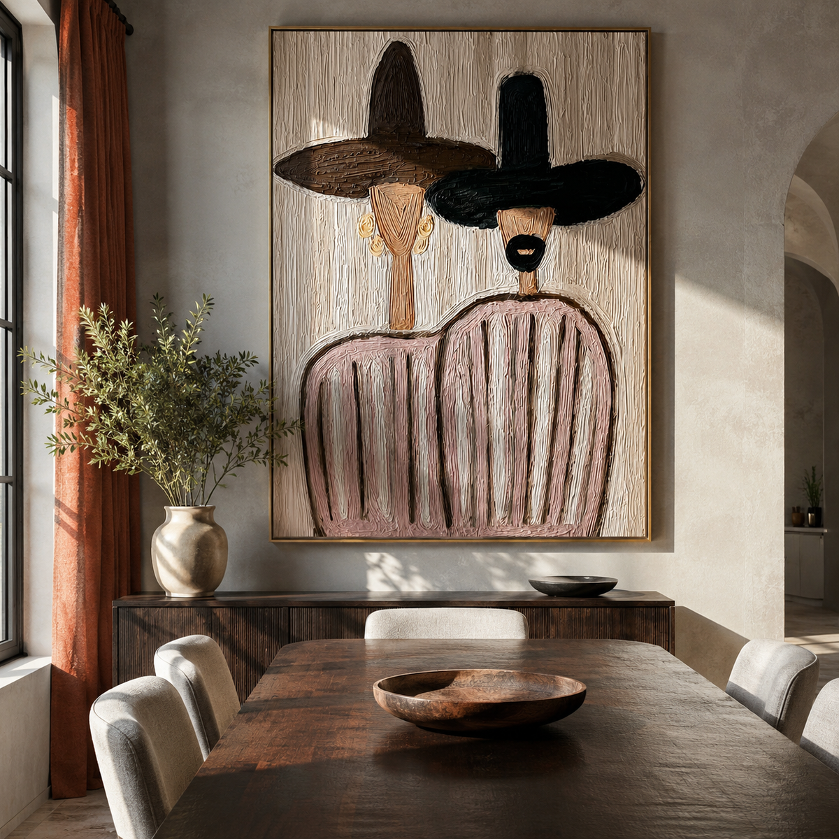 Dark Brims Share Blush - Vintage Americana wall art image 4