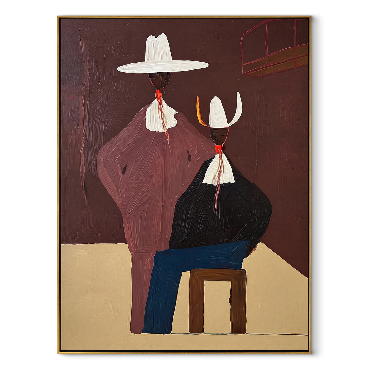 Mauve Figure Watches Blue - Vintage Americana wall art image 2