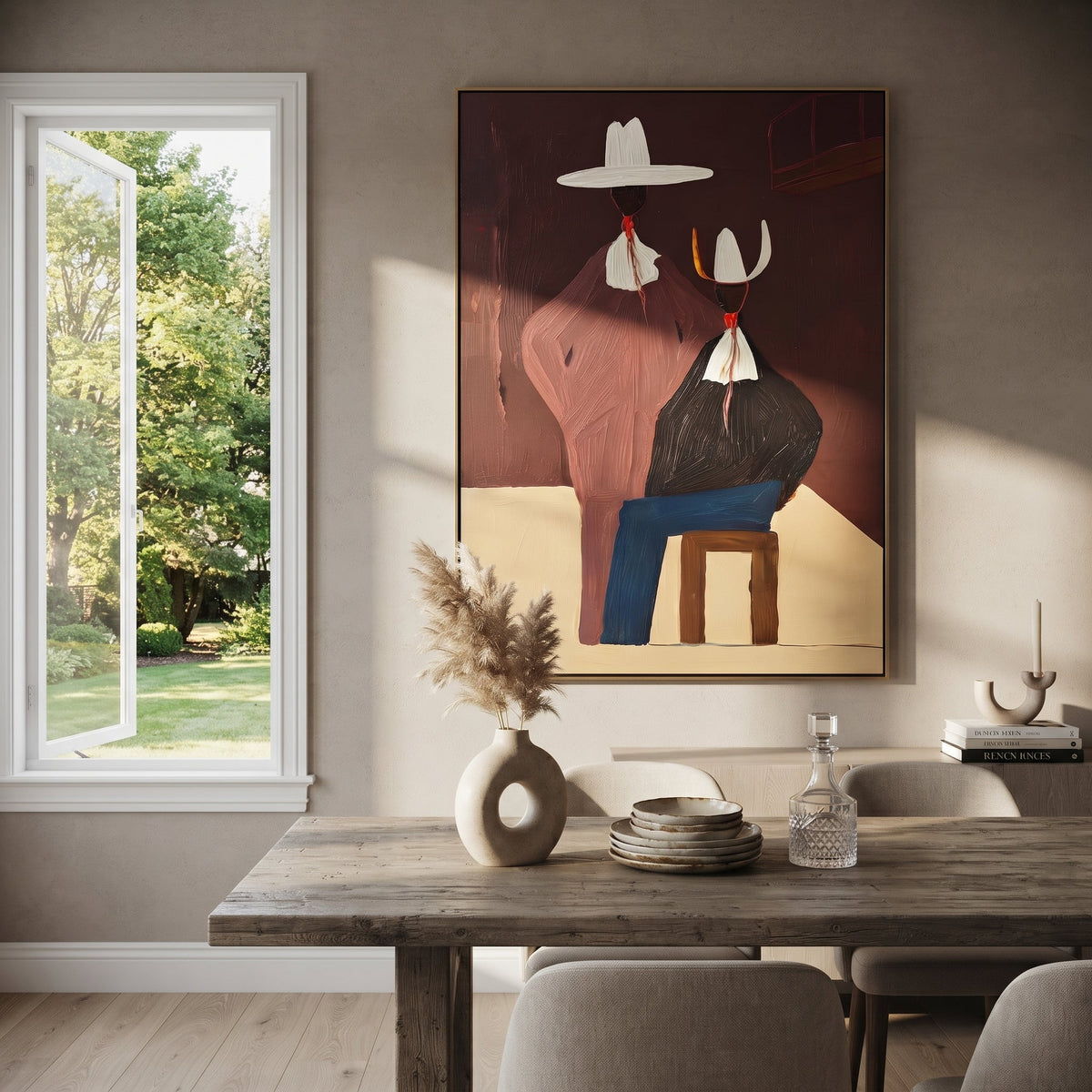 Mauve Figure Watches Blue - Vintage Americana wall art image 5
