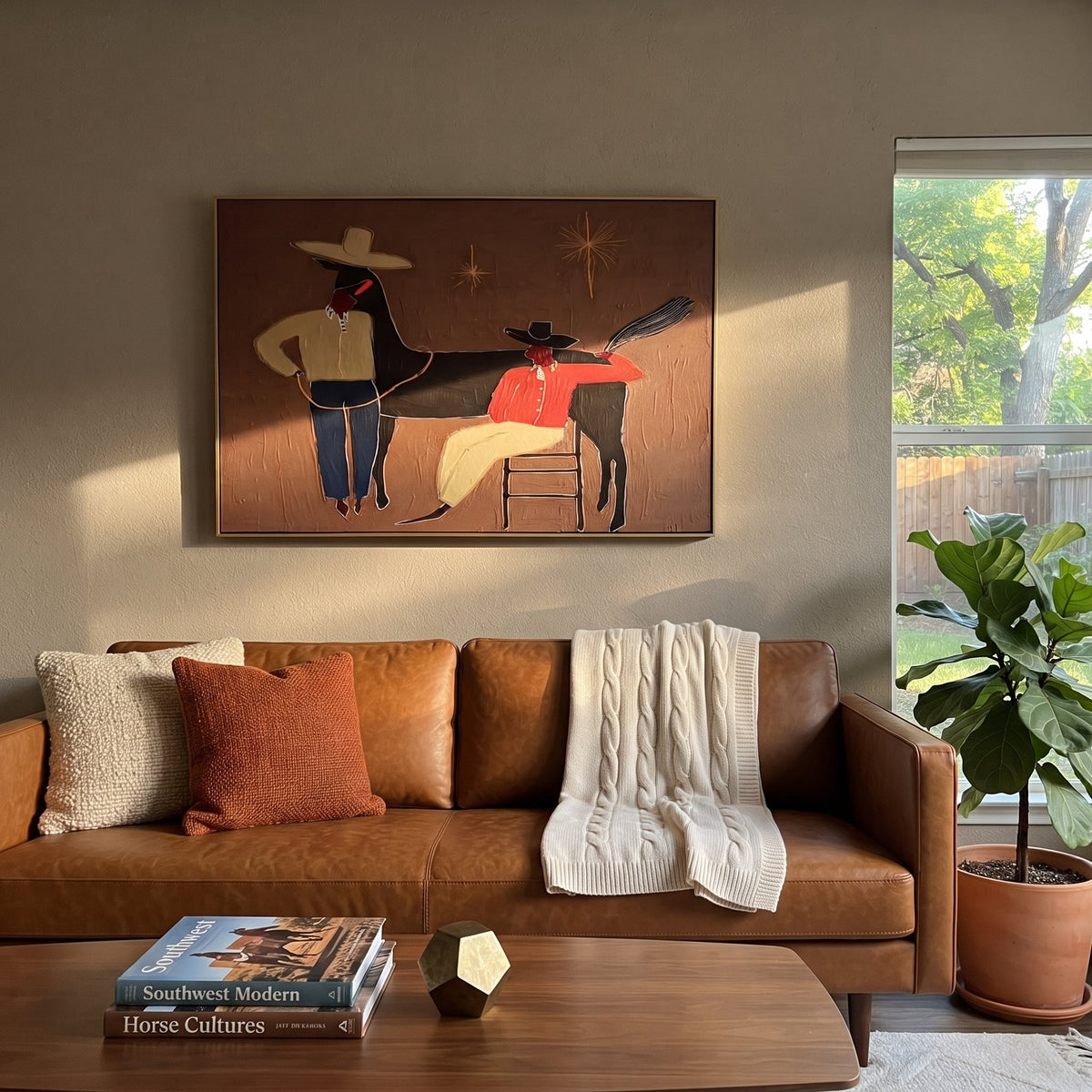 Three Shadows Share Rope - Vintage Americana wall art image 4
