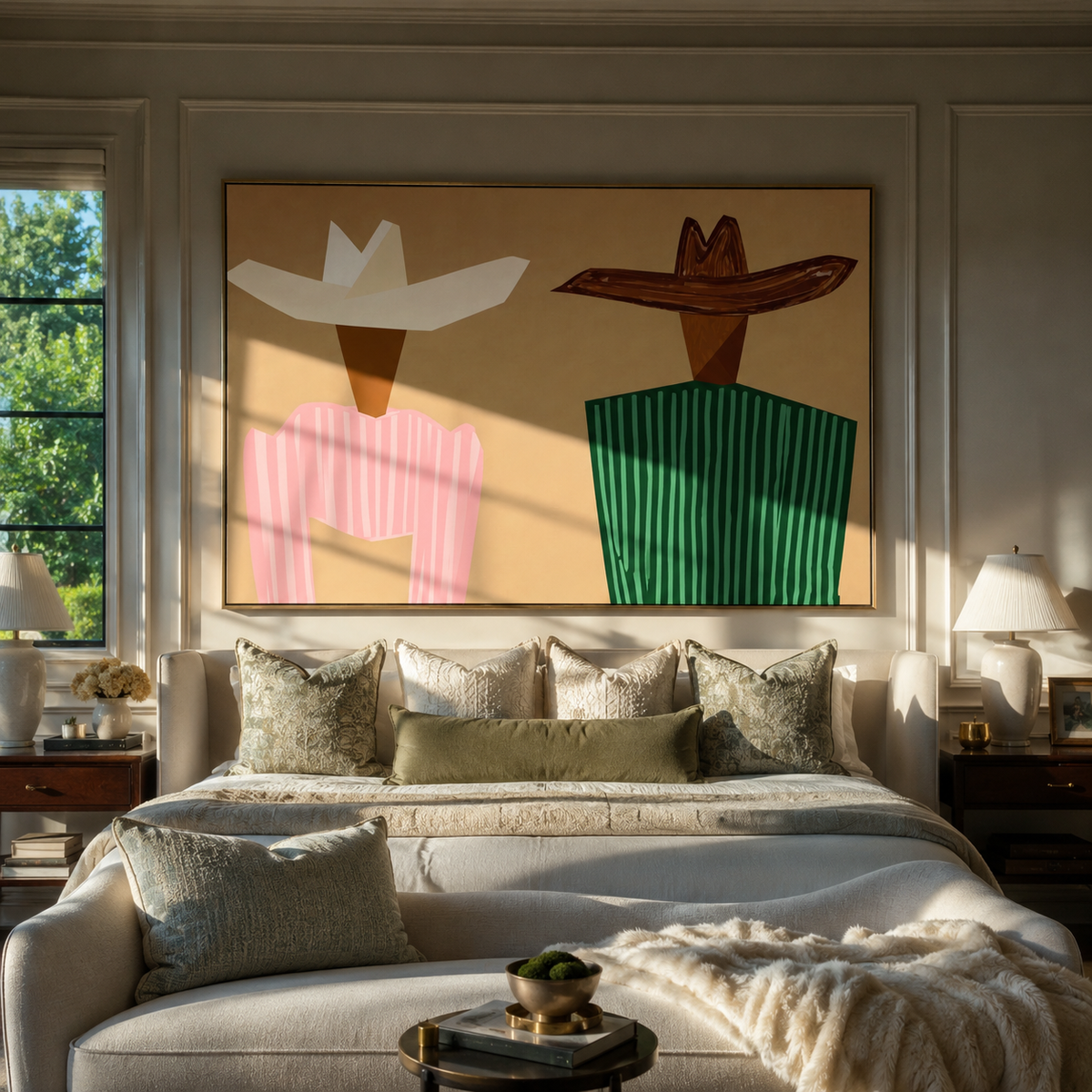 Angular Hats Divide Sand - Vintage Americana wall art image 5