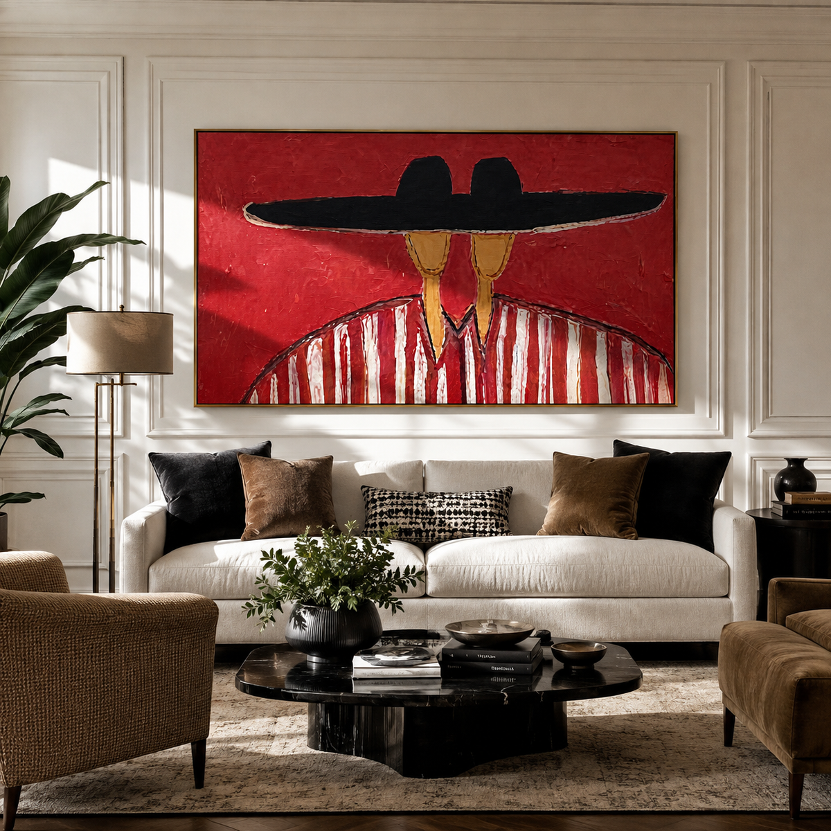 Black Brim Joins Stripes - Vintage Americana wall art image 4