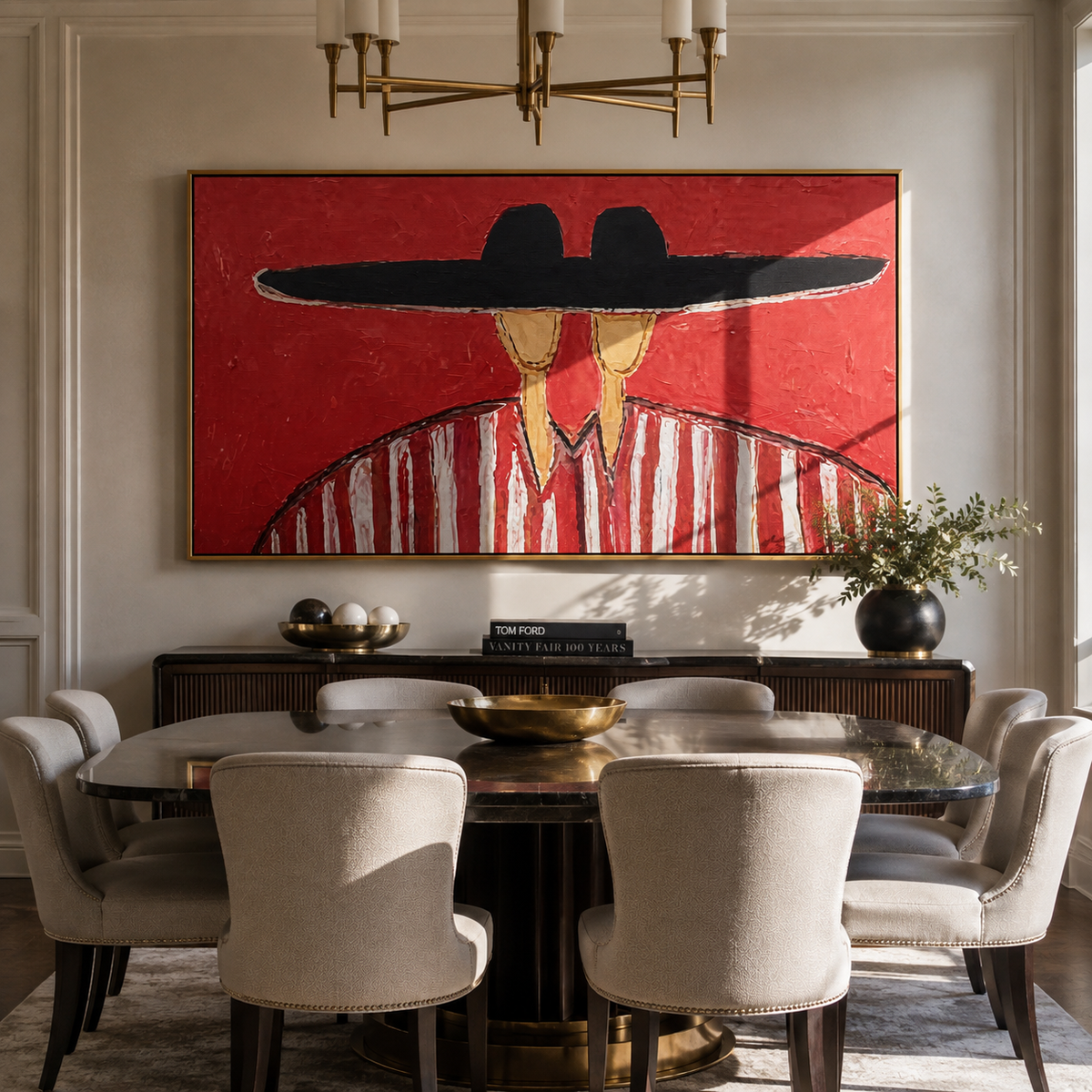 Black Brim Joins Stripes - Vintage Americana wall art image 5