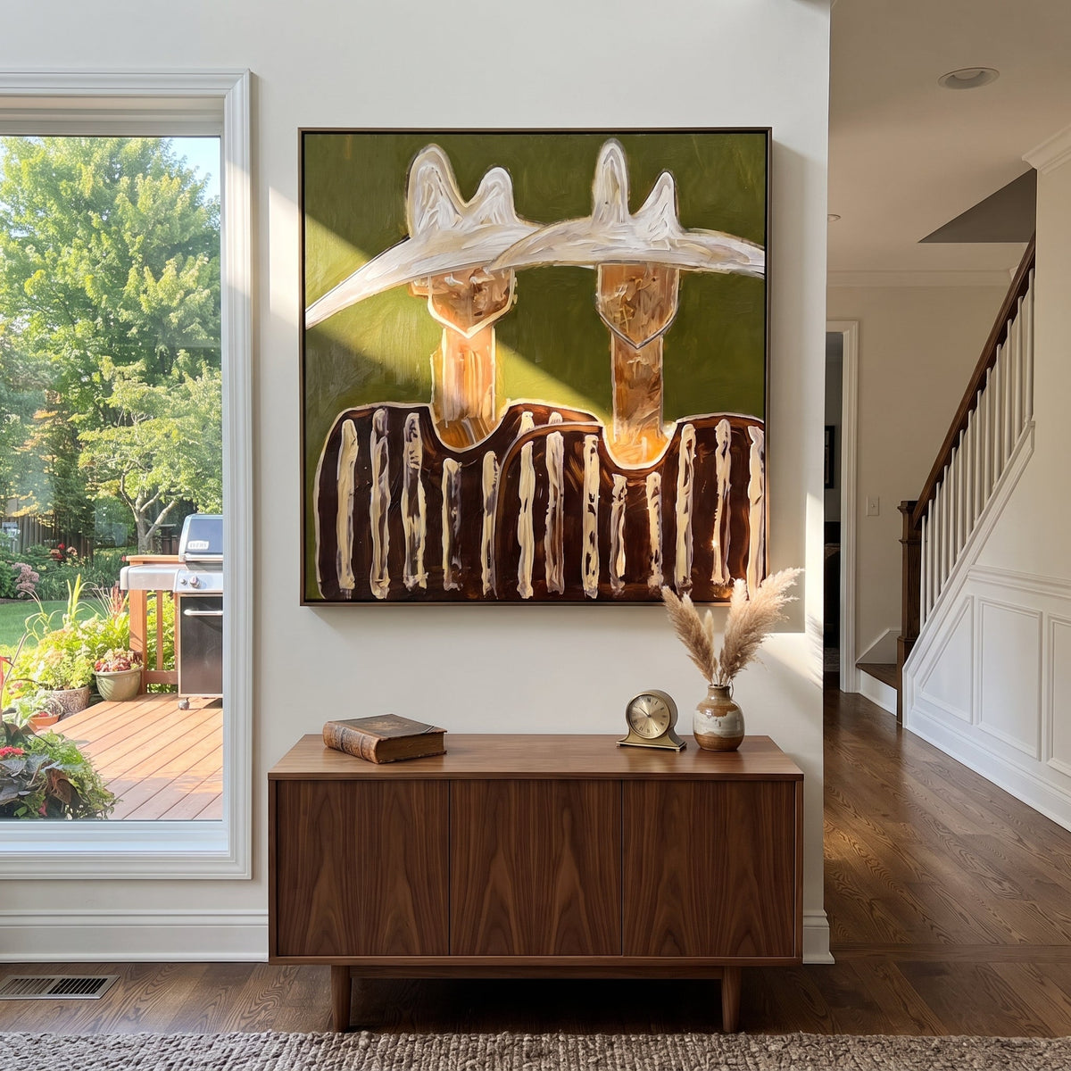 Twin Peaks Crown Stripes - Vintage Americana wall art image 4