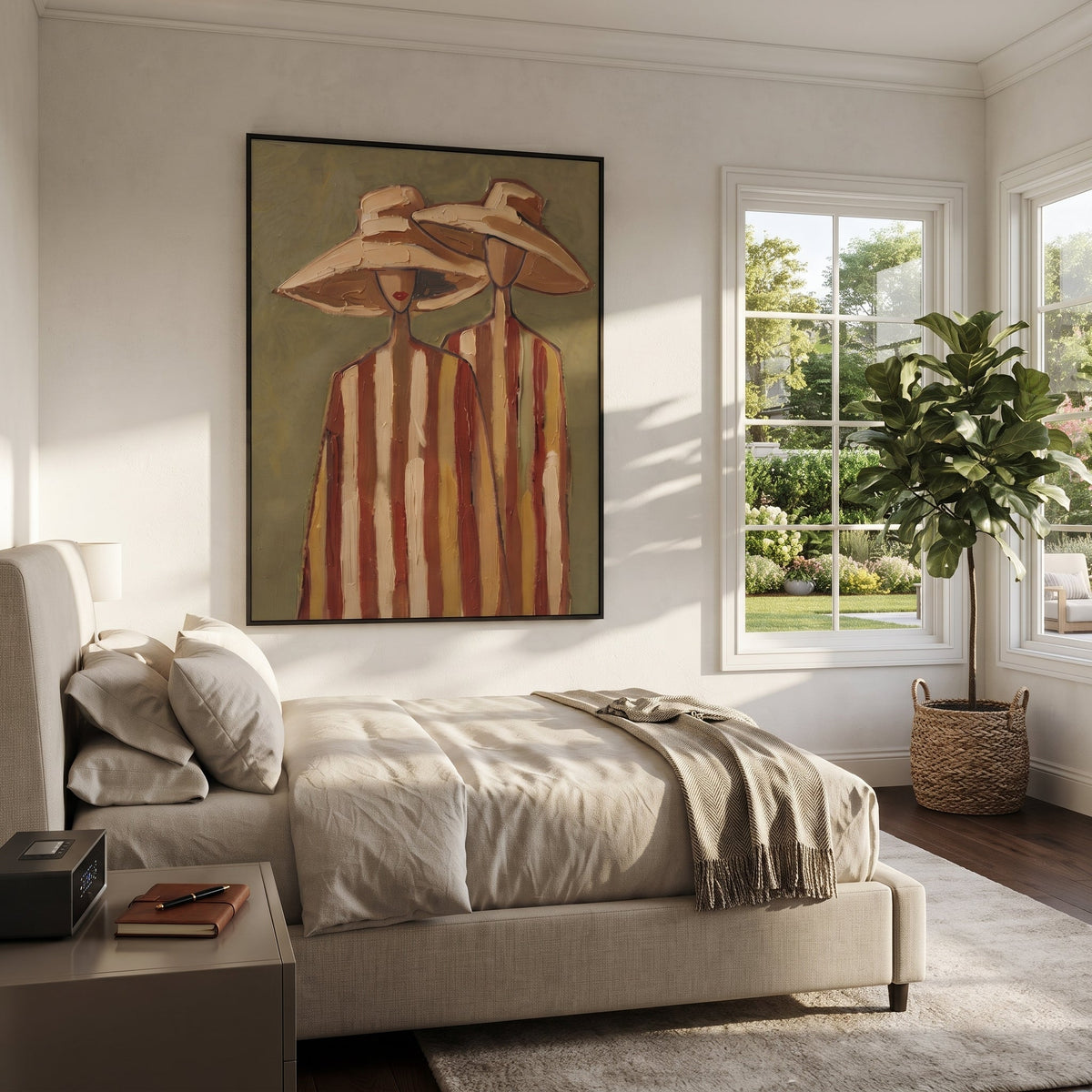 Tan Hats Lean Together - Vintage Americana wall art image 6