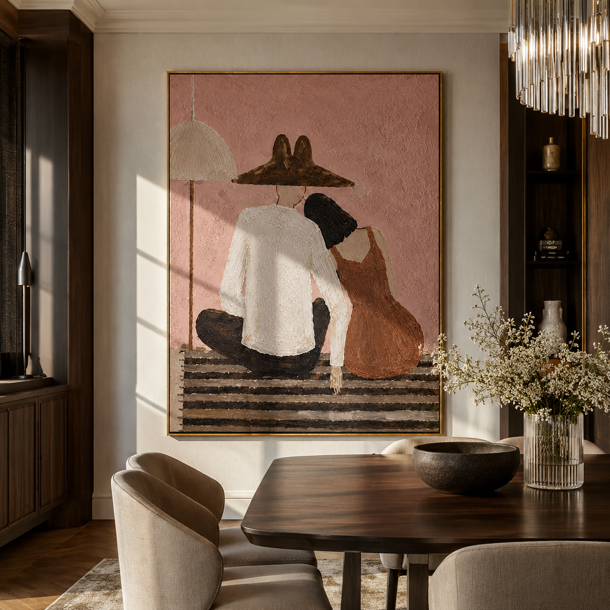 Two Backs Share Shelter - Vintage Americana wall art image 1