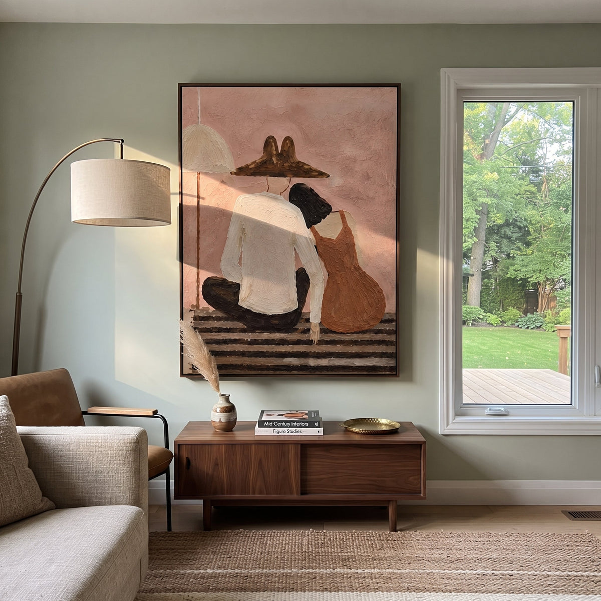 Two Backs Share Shelter - Vintage Americana wall art image 3