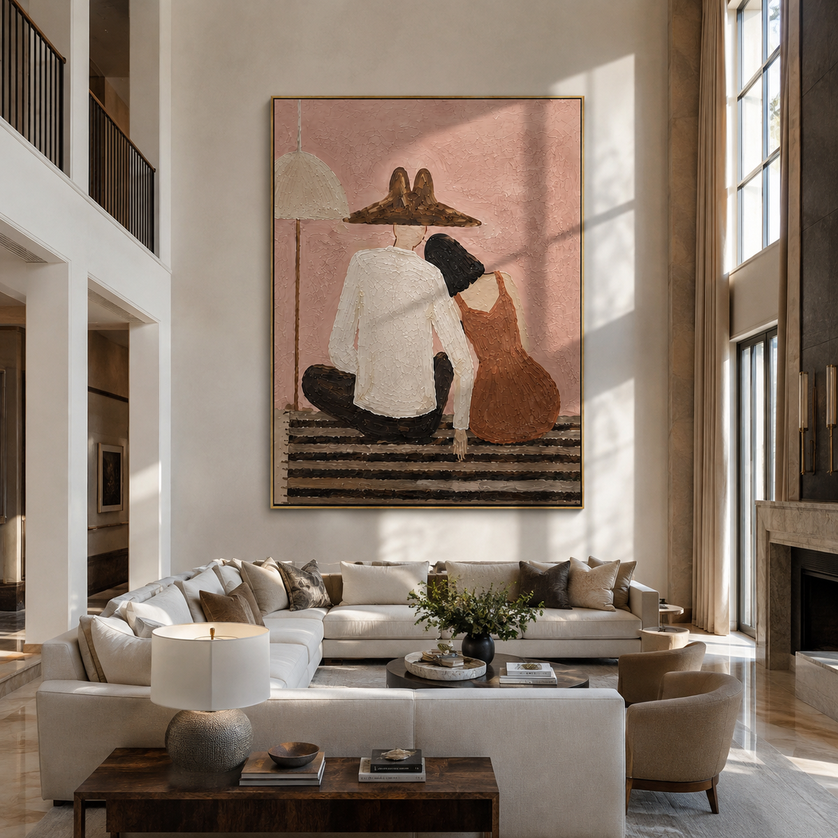 Two Backs Share Shelter - Vintage Americana wall art image 5