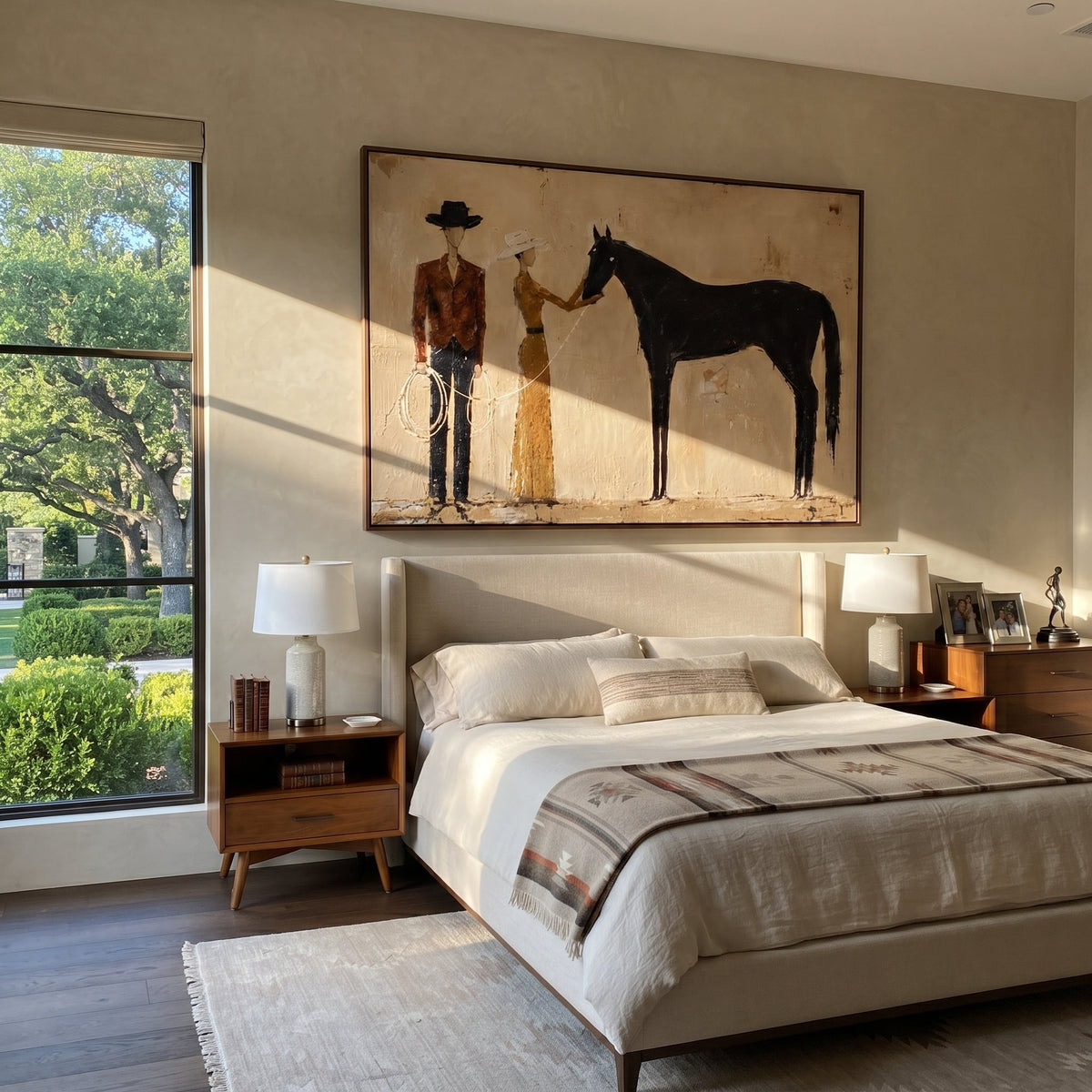 Gentle Hand Meets Horse - Vintage Americana wall art image 5