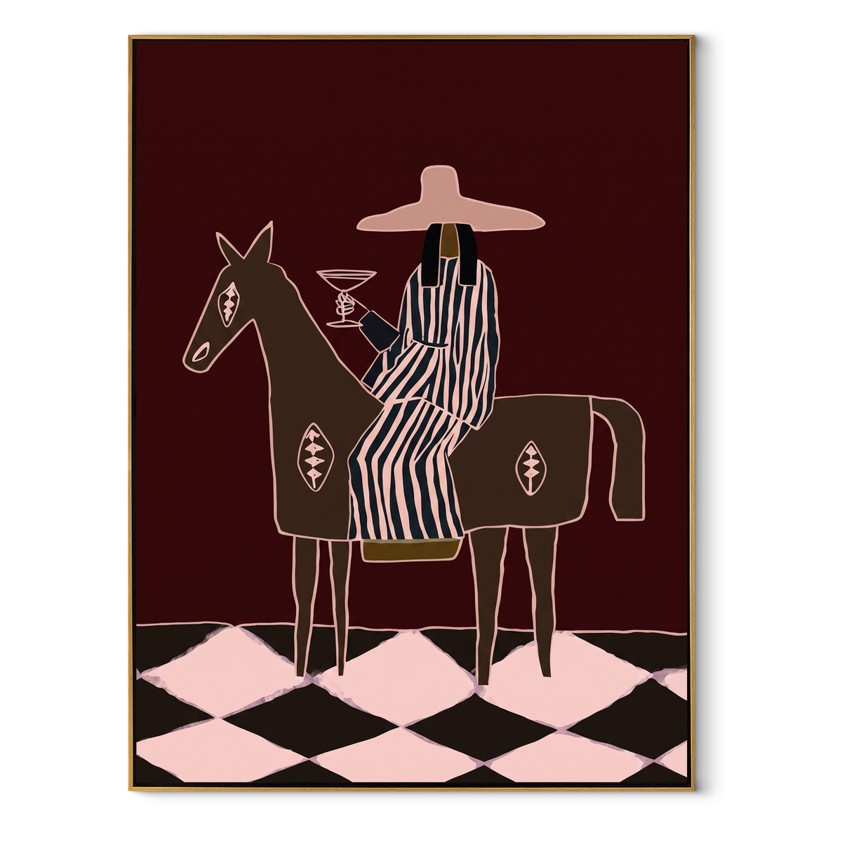 Martini Rides Through Burgundy - Vintage Americana wall art image 2
