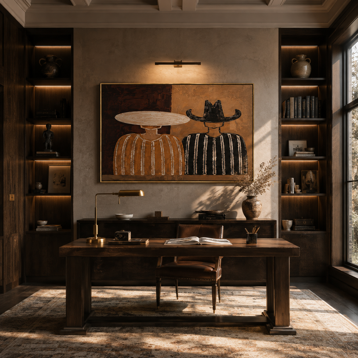 Pale Hat Meets Black - Vintage Americana wall art image 3