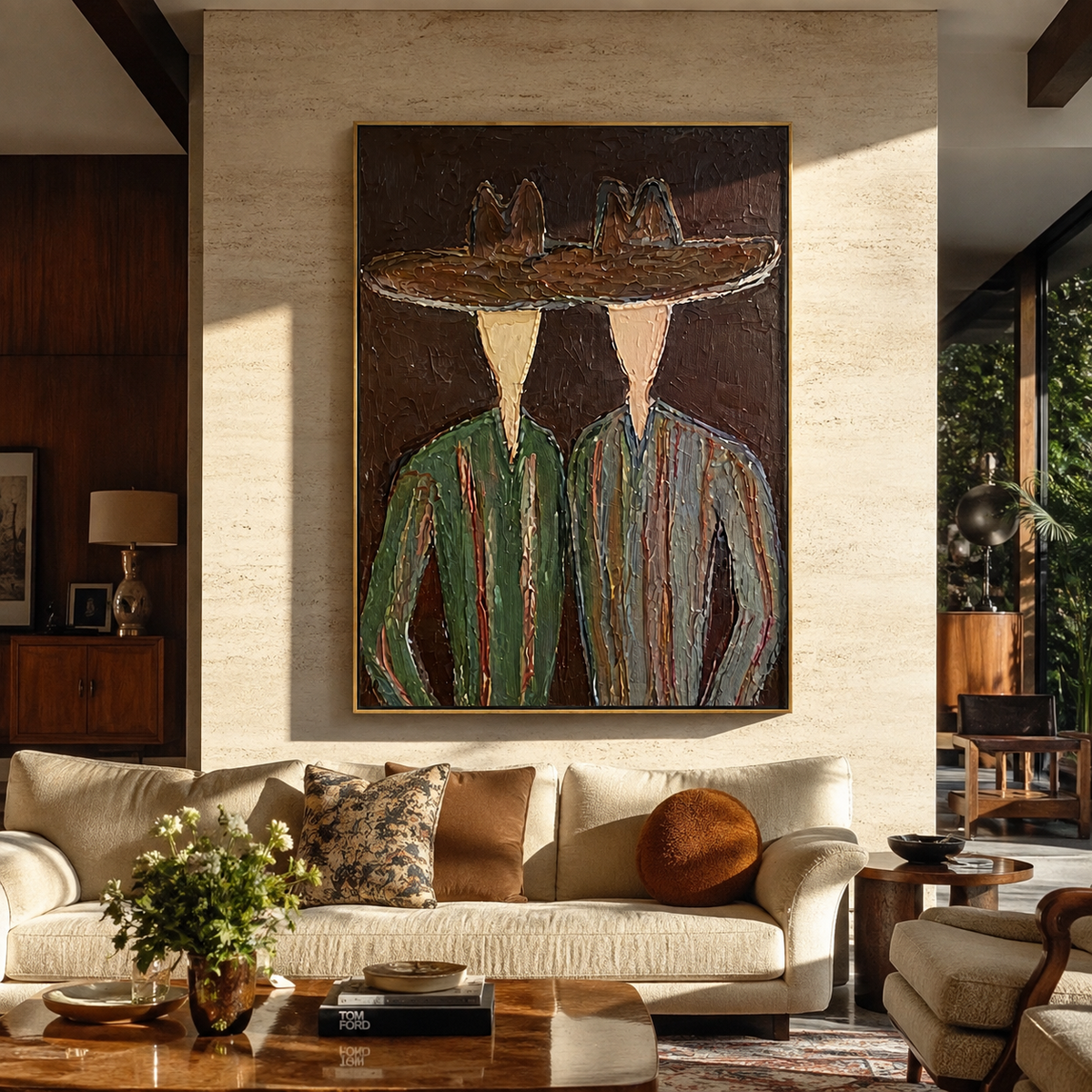 Brown Brims Span Green - Vintage Americana wall art image 5