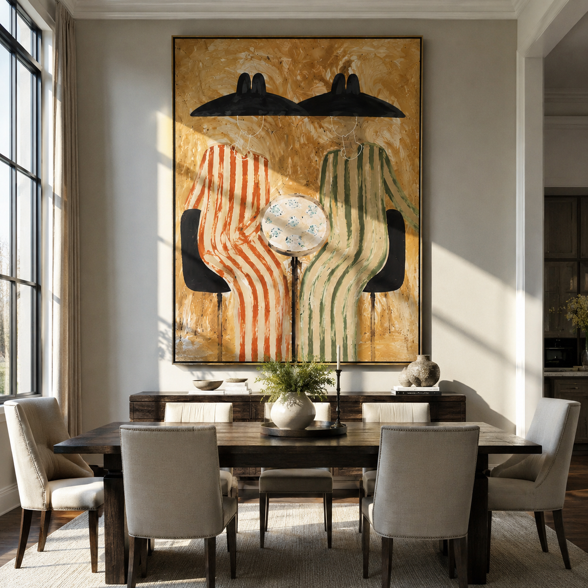 Round Table Holds Silence - Vintage Americana wall art image 6