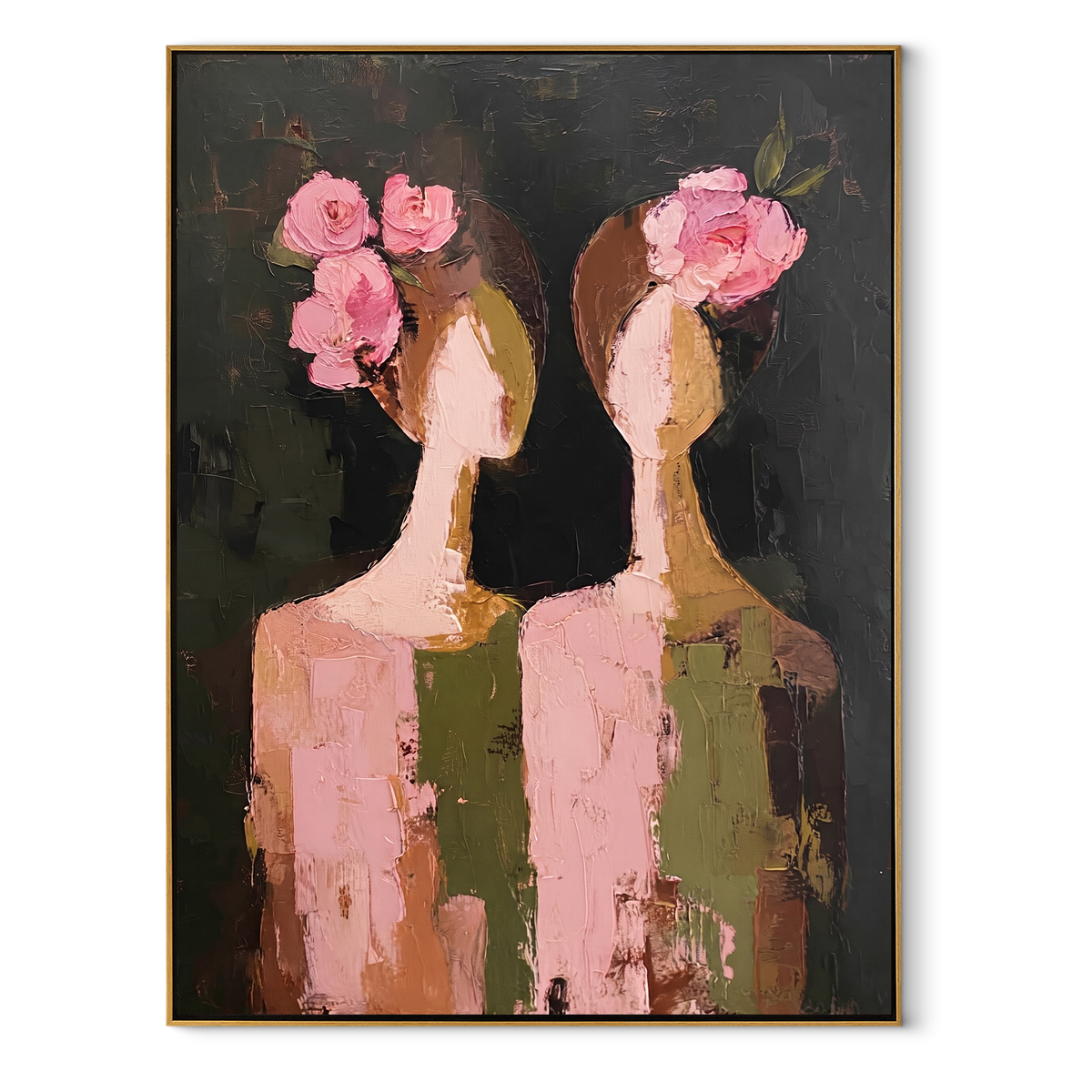Rose Faces Turn Apart - Vintage Americana wall art image 2