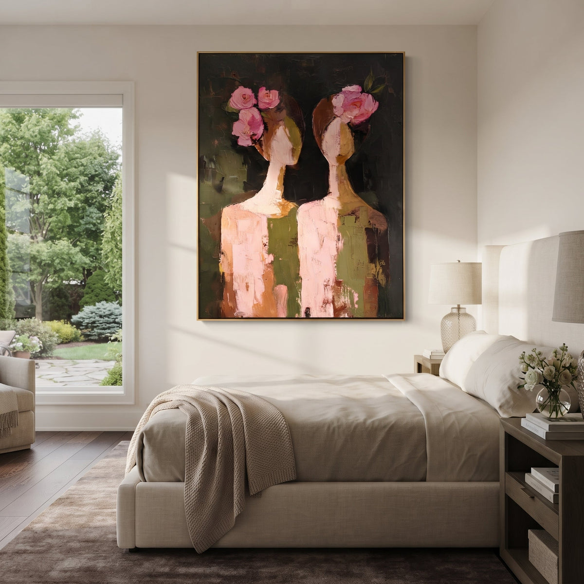 Rose Faces Turn Apart - Vintage Americana wall art image 4