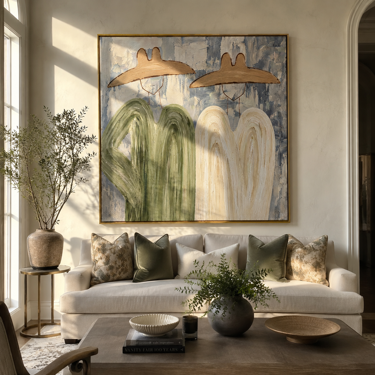 Four Forms Share Shade - Vintage Americana wall art image 1