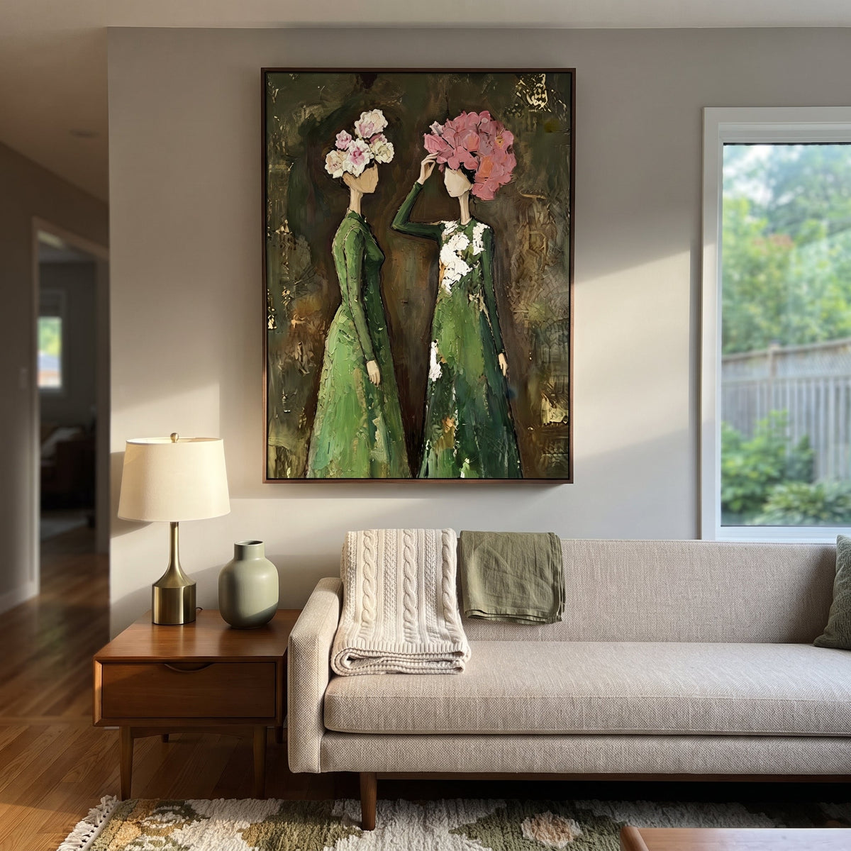 Bouquets Meet Under Green - Vintage Americana wall art image 3